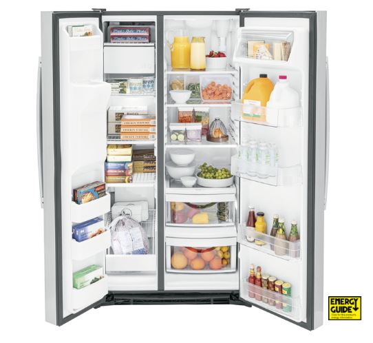GE side by side refrigerators