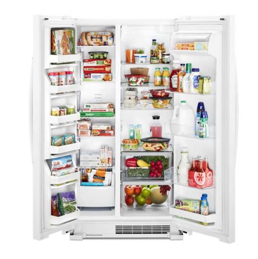 whirlpool side by side refrigerators