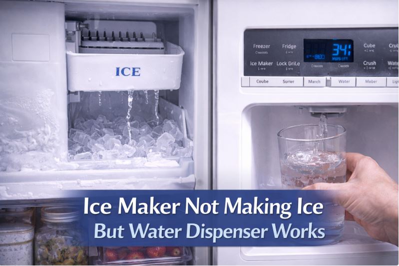 Refrigerator ice maker not working as it should while the water dispenser works just fine