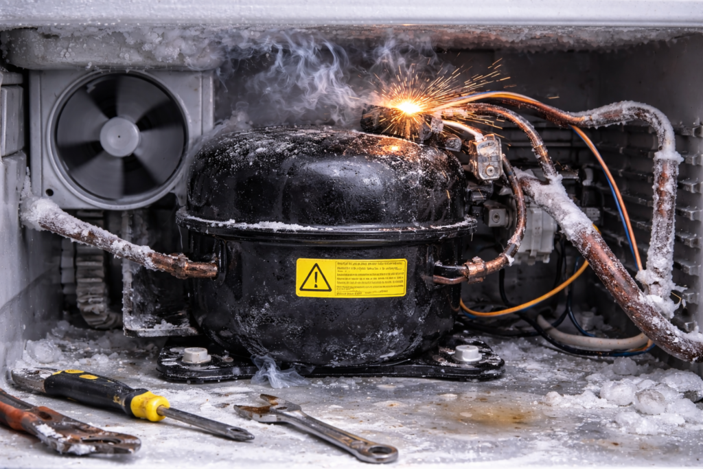 freezer fan running but freezer not cooling properly