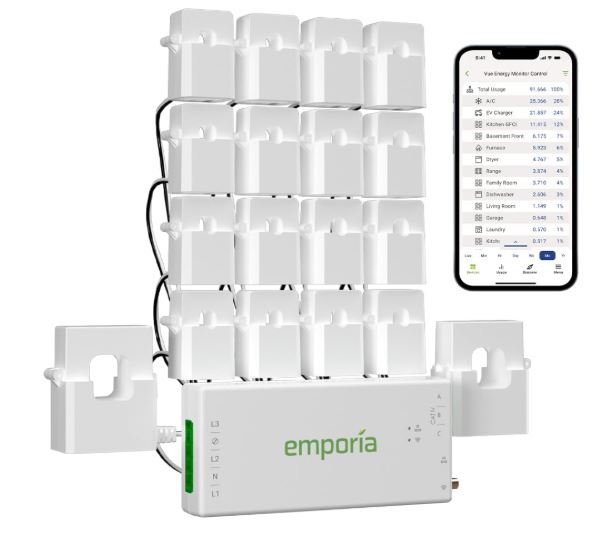 Monitor home appliances using the Emporia Vue 3 Home Energy Monitor