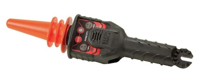 Test the voltage of home appliance using the Klein Tools HVNCVT-1 Dual-Range Non-Contact High-Voltage Tester