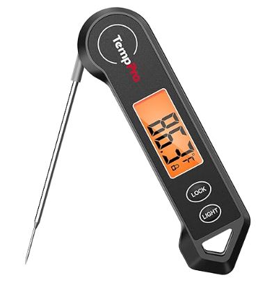 Use the meat thermometer to measure the temperature of food inside a fridge