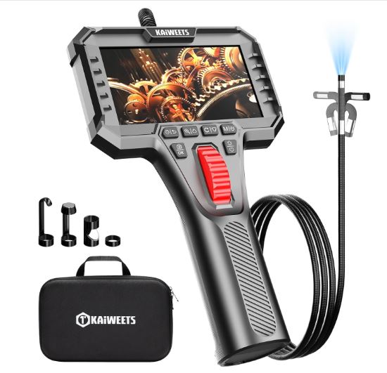 Check for issues with your home appliances using a Two-Way Articulating Borescope Camera