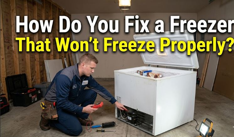 A freezer not freezing can result from airflow restrictions, frost buildup, thermostat problems, or cooling system faults.