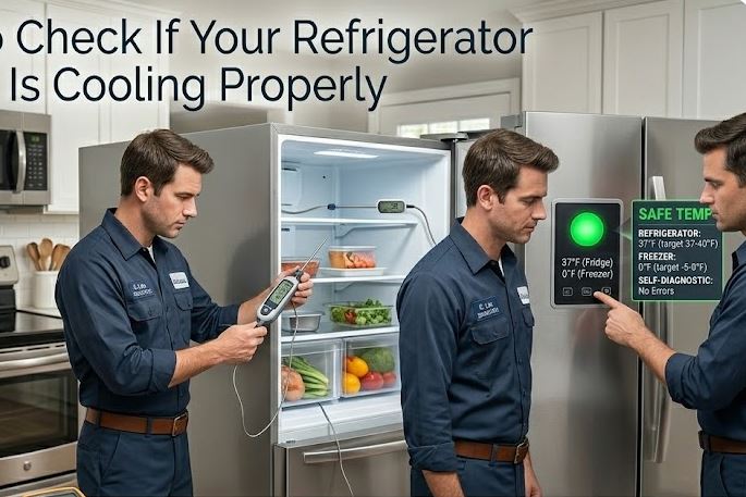 Using a multimeter and thermometer to check if a refrigerator is cooling well