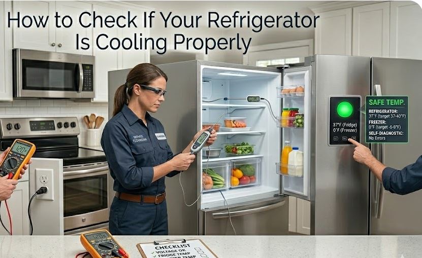 Check and fix a non-cooling refrigerator at home
