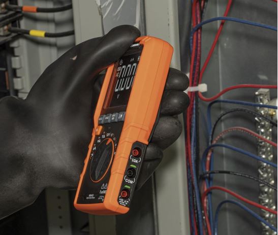 Test electrical components of home appliances using a slim digital multimeter