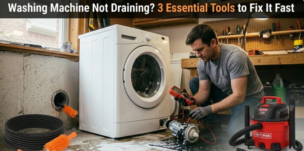 What to check when a washing machine won't drain properly and eventually fix it