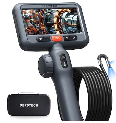 Check inside home appliances using the DEPSTECH 10FT Articulating Endoscope Camera