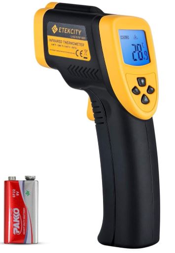 Check home appliance temperature using the Etekcity Infrared Thermometer Temperature Gun 800