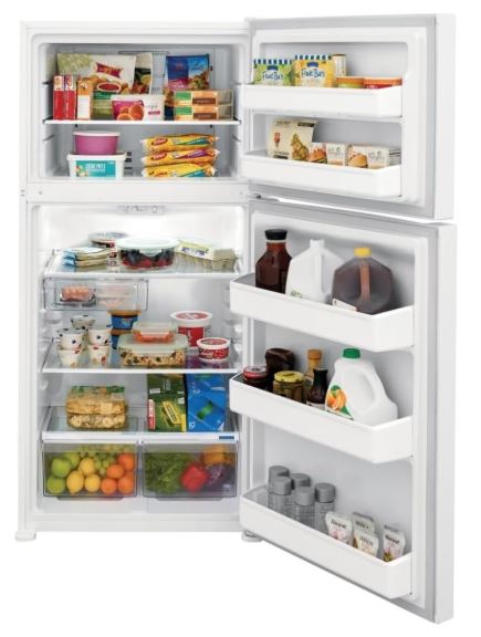 Strong cooling power from the Frigidaire FFHT1835VW 30 in. 18.3 cu. ft. Top Freezer Refrigerator