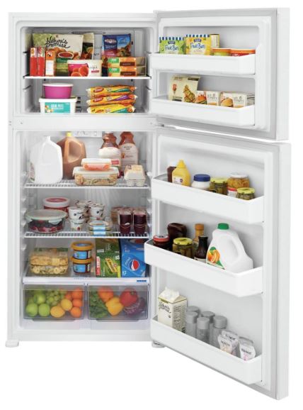 The Frigidaire FFTR1814W 30 Inch Wide 18.3 Cu. Ft. Top Freezer Refrigerator offers the best single door option