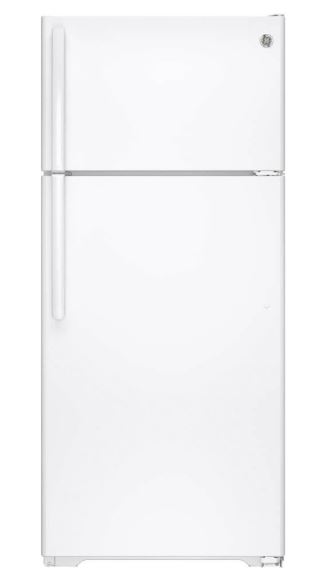 Looking for a single-door fridge? Check out the GE APPLIANCES GTS18GTHWW GE 17.5 cuft Top Freezer Refer White