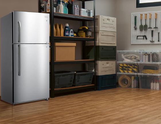 Get the Midea MRT18D2BST 18.1 Cu.ft Top Mount Freezer Adjustable Electrical Thermostat Control Refrigerator for under $1000