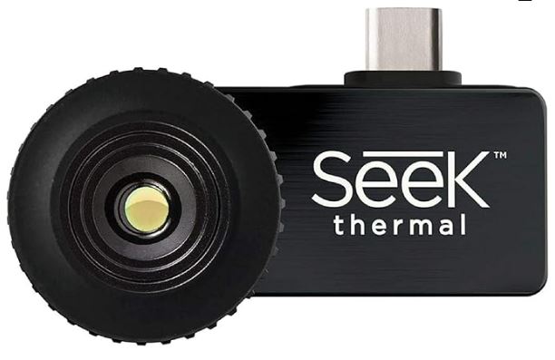 Check inside a home appliance using the Seek Thermal Compact-All-Purpose Thermal Imaging Camera