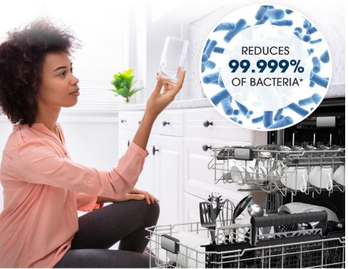 Clean better with the Sharp SDW6726MS 24-inch Stainless Steel Dishwasher