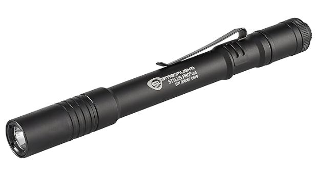 Fix home appliance under low light using the  Streamlight 66133 Stylus Pro USB 350-Lumen Rechargeable White LED Pen Light