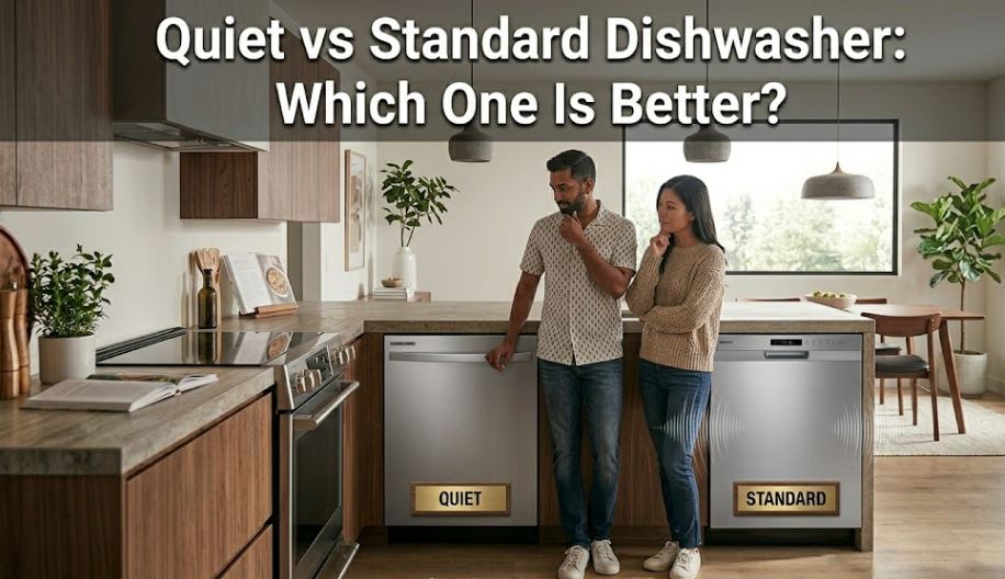 Difference between a quiet and standard dishwasher