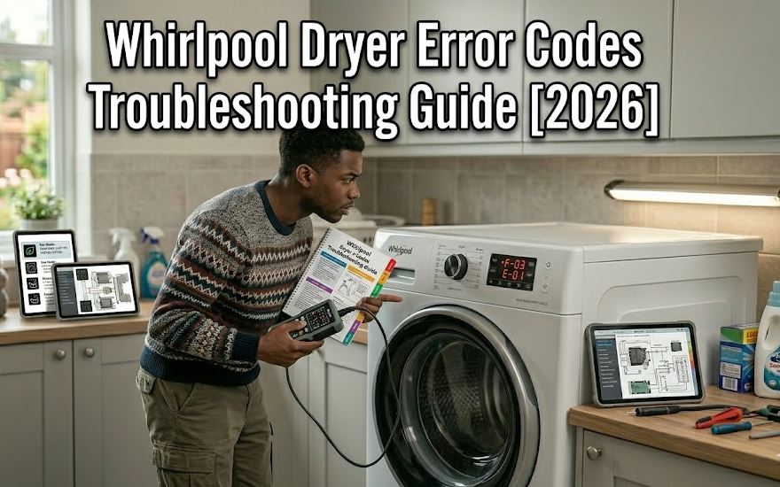 Learn to identify and fix common whirlpool dryer error codes