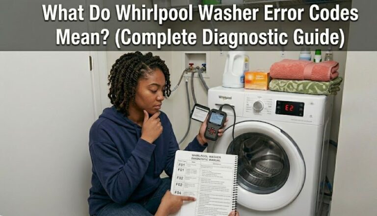 What Do Whirlpool Washer Error Codes Mean? (Guide 2026)