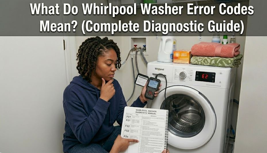 whirlpool washing machine error codes explained and fixed