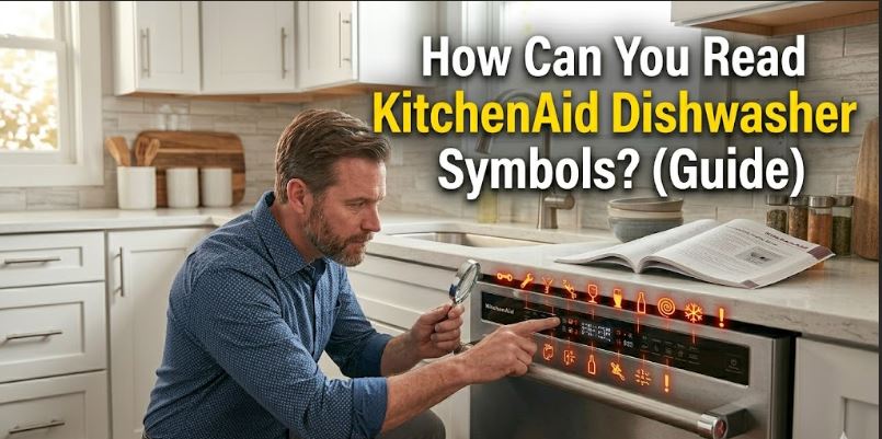 From rinse indicators to drying settings, discover what common KitchenAid dishwasher symbols represent and how to use them properly.