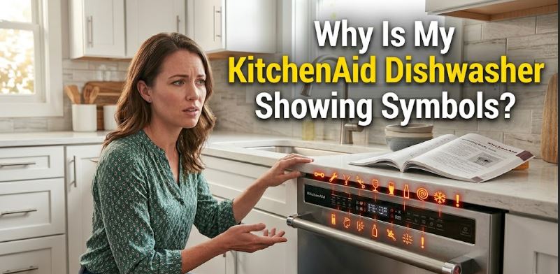 Not sure what the icons on your KitchenAid dishwasher mean? Learn how to identify cycle, warning, and status symbols with ease.