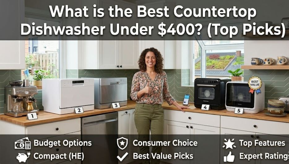 Shopping for a compact dishwasher on a budget? Explore the best countertop dishwashers under $400 for apartments, RVs, and small kitchens.