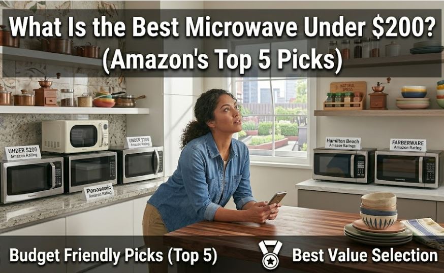 Explore the best microwaves under $200 with strong performance, smart features, and dependable quality.