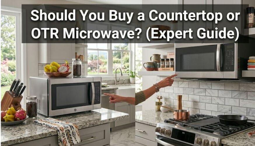 Trying to choose between a countertop and over-the-range microwave? Compare cooking performance, size, features, and kitchen space needs.