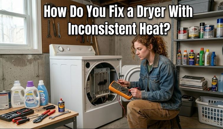 A dryer heating intermittently may signal airflow restrictions, faulty sensors, or failing heating components. Learn how to diagnose it.