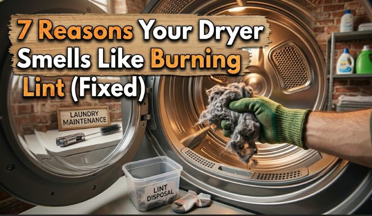 A dryer smelling like burning lint may point to blocked vents, trapped debris, or failing components. Learn how to identify and solve it.