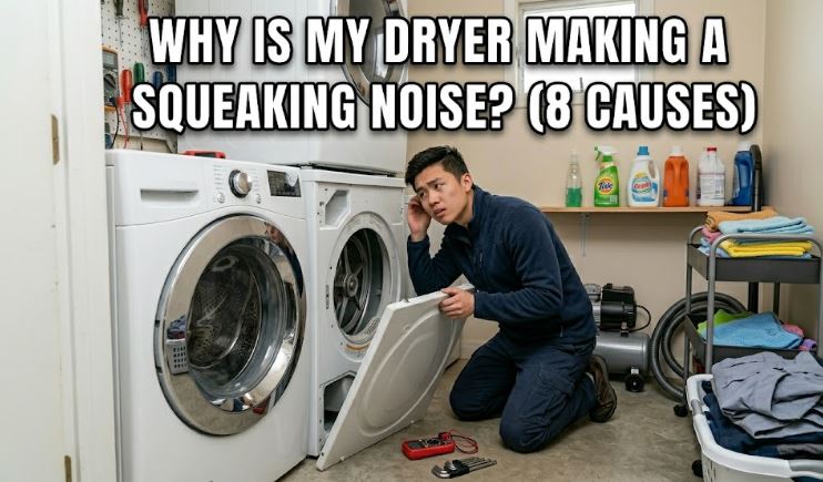 Discover why your dryer makes squeaking noises during operation and the troubleshooting steps that can help silence the problem.