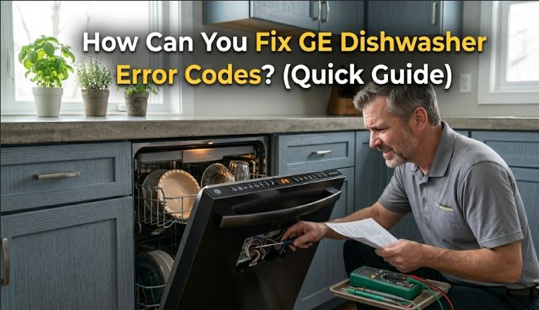 GE dishwasher showing an error code? Learn the most common causes, what each code means, and practical ways to troubleshoot the problem.