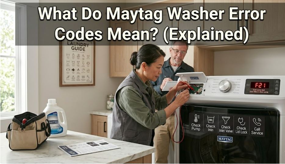 Struggling with Maytag washer error codes? Find easy step-by-step solutions, causes, and tips to fix common washer problems without a technician.