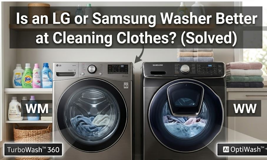 Trying to choose between LG and Samsung washers? Compare wash quality, stain removal, cycle performance, and fabric care to find the better cleaner