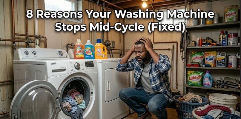 Discover practical troubleshooting tips for a washing machine that pauses or shuts off during a cycle, from lid switches to overheating problems.