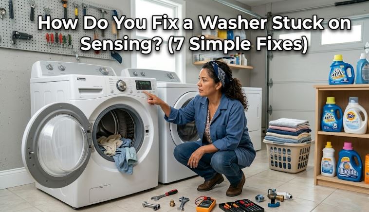 A washing machine stuck on sensing may signal sensor, wiring, or load detection problems. Find out how to diagnose and fix the issue.