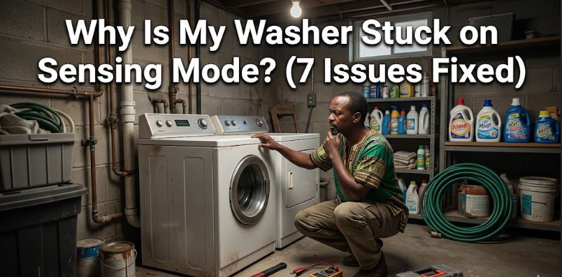 Discover simple troubleshooting steps for a washer that won’t move past sensing mode, including lid lock and control board related fixes.