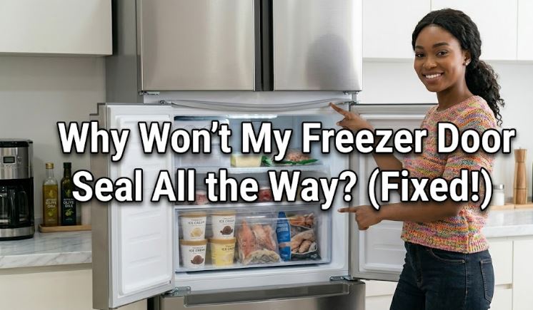 If your freezer door won't close tightly, discover the most common causes, from damaged gaskets to alignment and hinge problems.