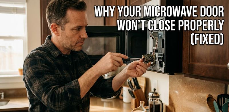 Discover the most common reasons a microwave door won't close properly and the steps you can take to restore normal operation.