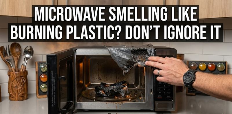 If a burning plastic smell comes from your microwave, discover the most common causes and the warning signs you shouldn't overlook.