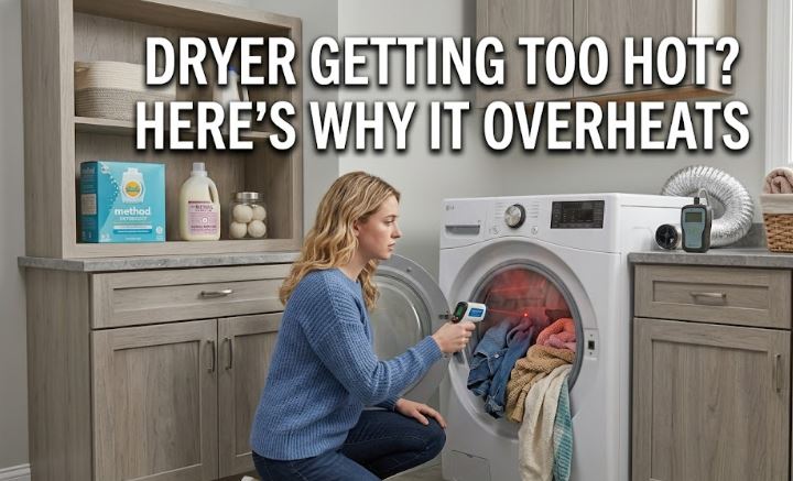 If your dryer feels unusually hot or scorches clothes, discover the most common causes and how to troubleshoot the overheating issue.
