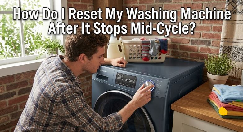 If your washer stopped before finishing, discover how to reset it safely and identify the issue that interrupted the cycle
