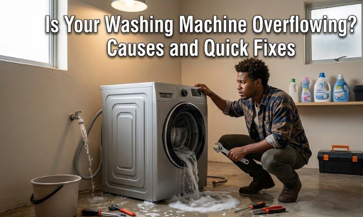 If your washer is overflowing during the fill or wash cycle, discover the most common causes and the troubleshooting steps that work.
