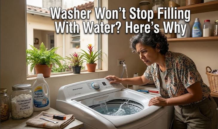 If your washing machine keeps filling and never stops, discover the most common causes and the best ways to troubleshoot the issue.