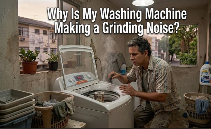 If your washer is making a grinding noise, discover the most common mechanical causes and the troubleshooting steps to restore quiet operation.